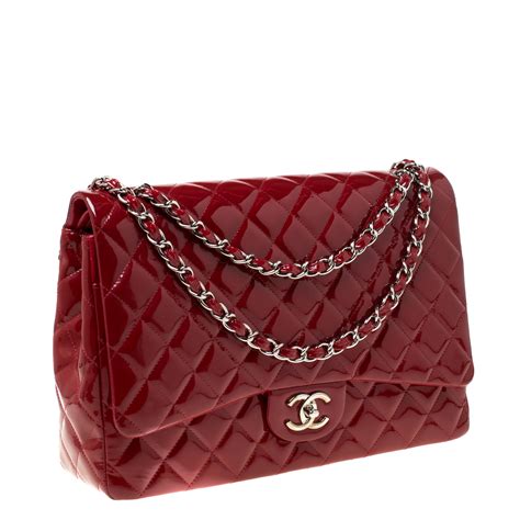 chanel flap bag red